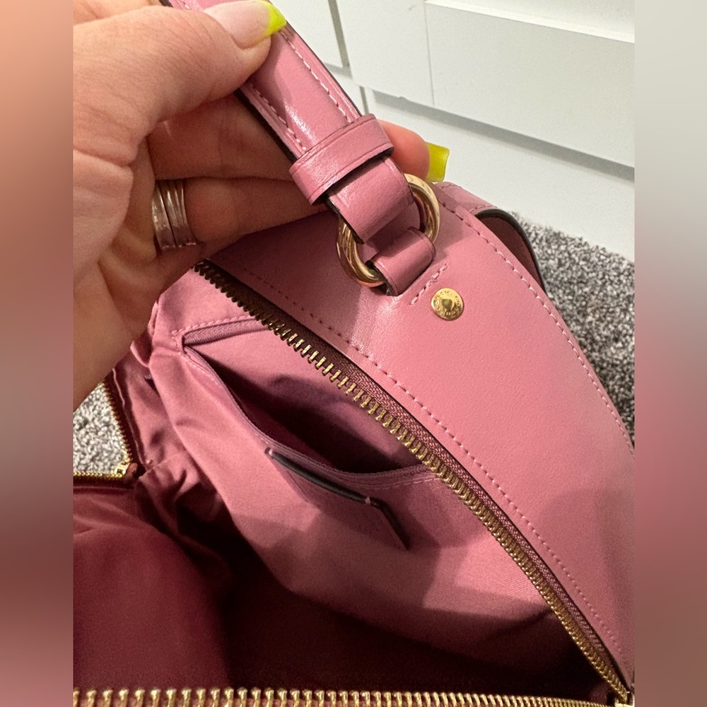 Coach Floral Signature Canvas Backpack in Pink and Tan - Picture 10 of 14